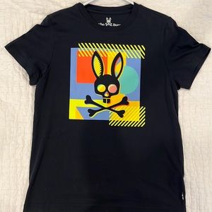 Psycho Bunny Mens Size 2 Black T Shirt. Worn only once